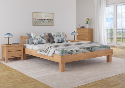 Grand lit adulte hêtre - adulte, en