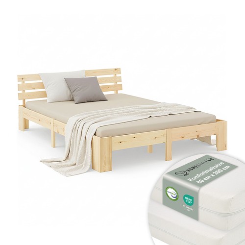Cadre lit 160x200 avec sommier - cadre,