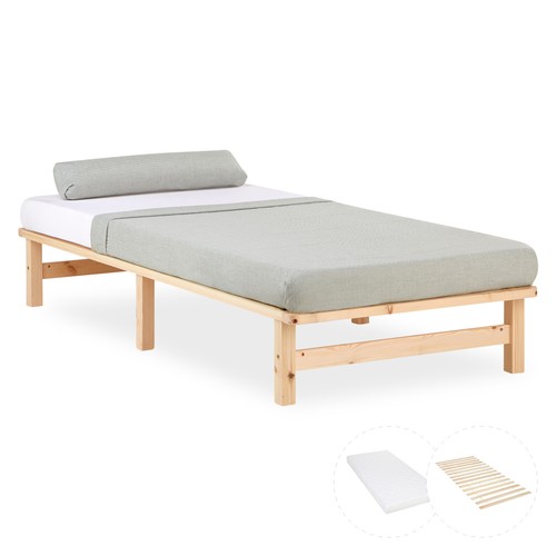 Cadre lit 90x200 bois - de,